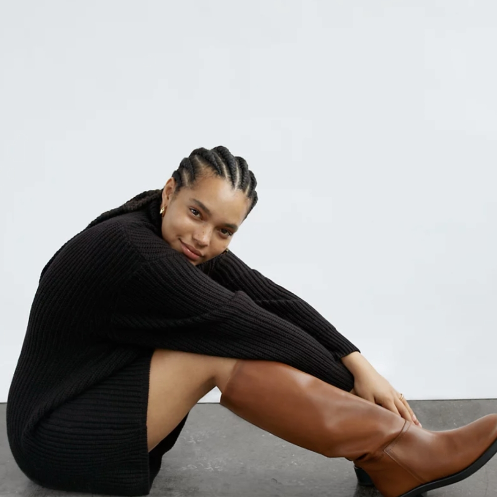 Aritzia | Montpellier Dress | Turtleneck Sweaterdress | Black